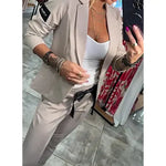 Ensemble "Adriana" – Blazer souple & pantalon