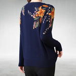Pull en maille "Maravella" – Motif fleuri