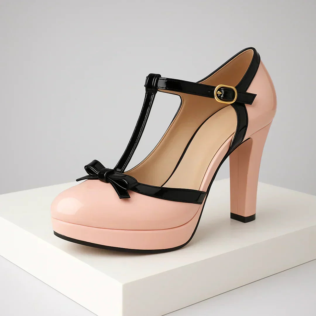 Pumps "Maria" – Leder met Strikje