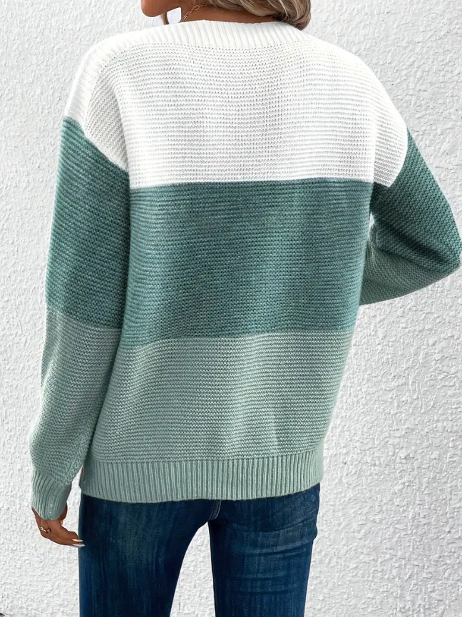 Pull "Sophie" – Manches Longues & Épaules Tombantes