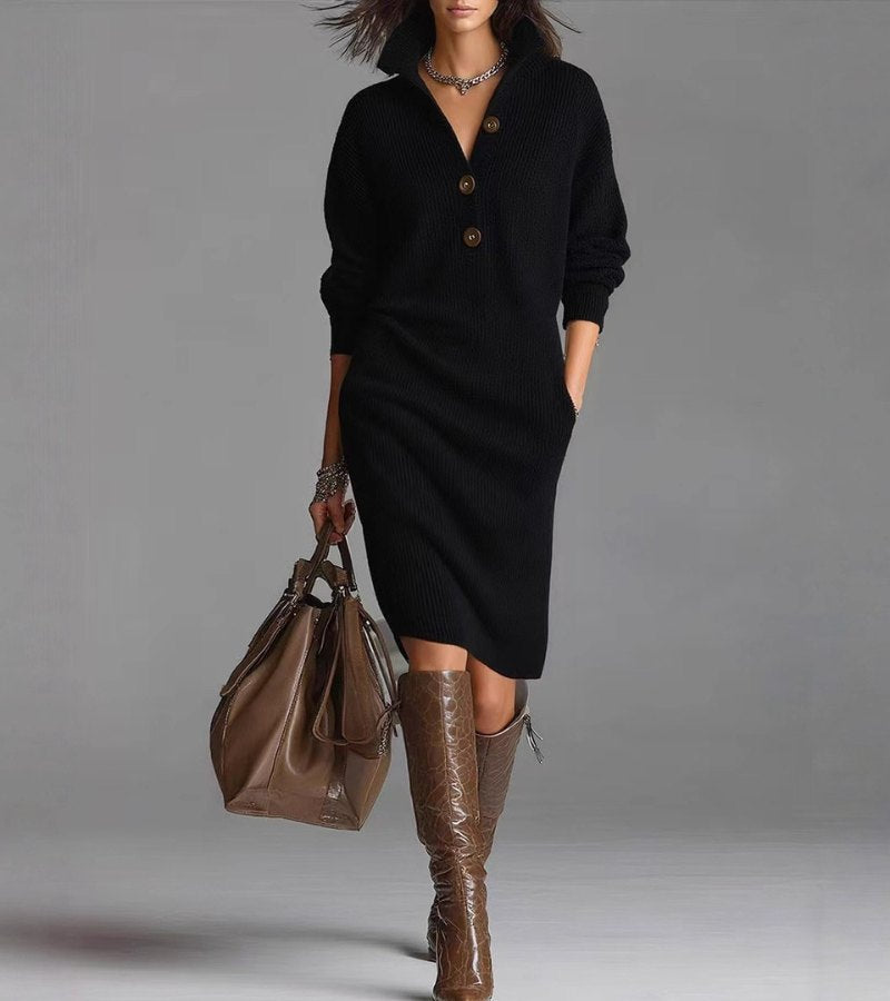 Robe en Maille "Hanna" – Chaude & Élégante