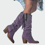 Cowboylaarzen – Boho Suède met Franjes