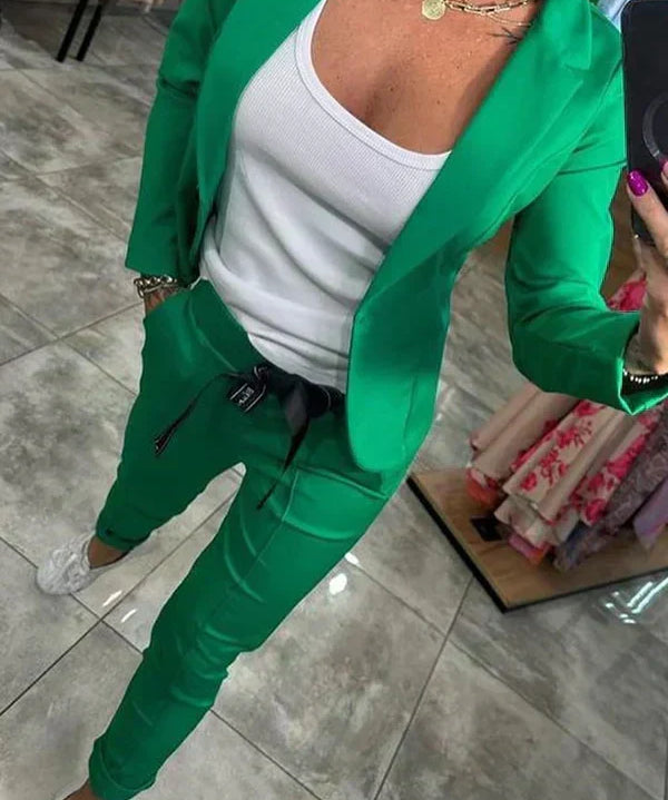 Ensemble "Adriana" – Blazer souple & pantalon