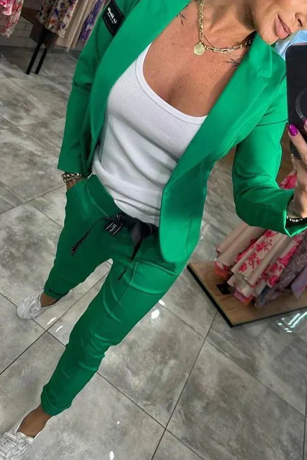 Ensemble "Adriana" – Blazer souple & pantalon