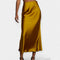Minijupe taille haute – Effet satiné