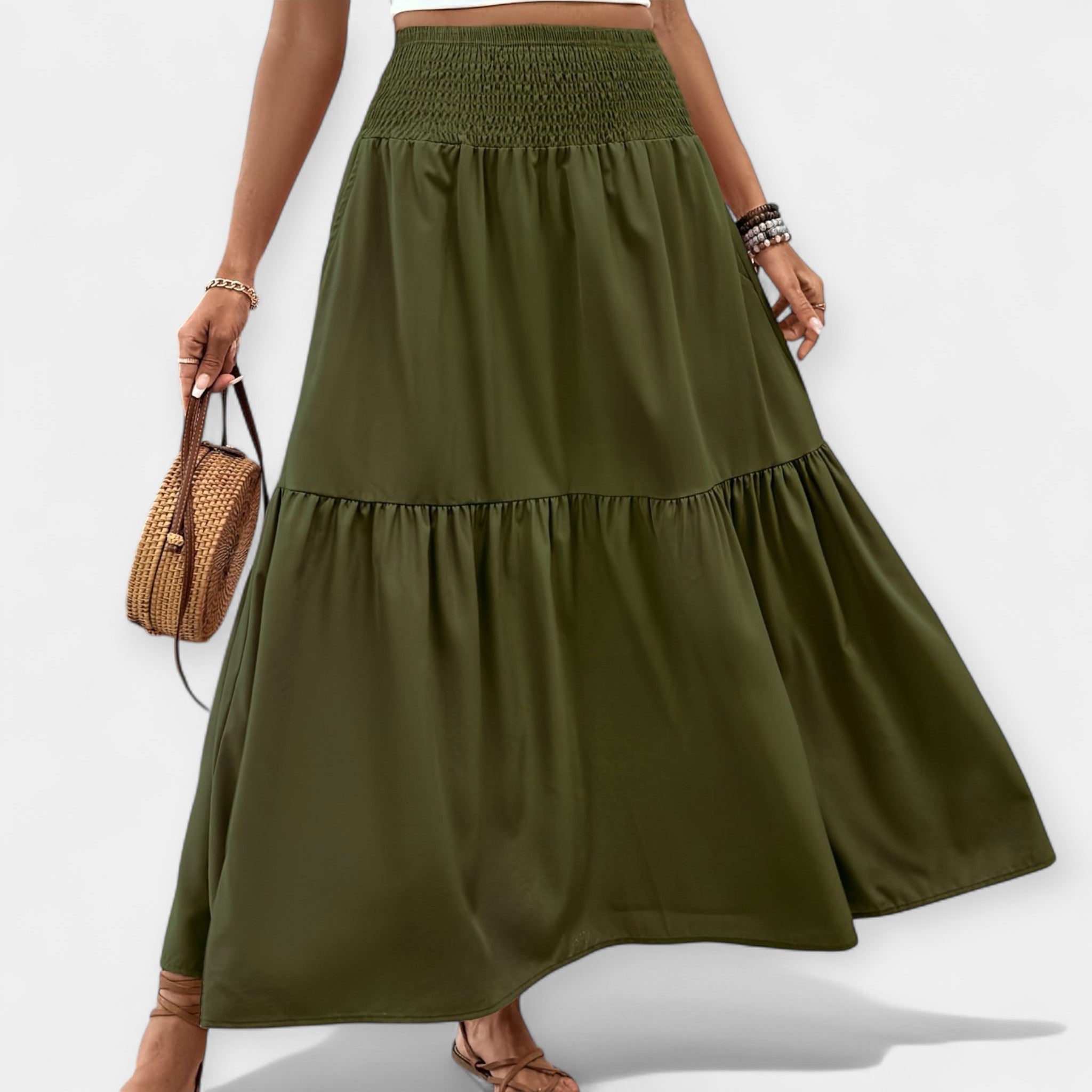 Jupe à fleurs – Taille élastique