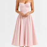 Robe midi "Martha" – Corsage structuré