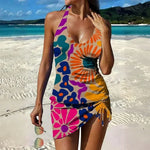 Tankini "Kerstin" – Imprimé floral avec shorty