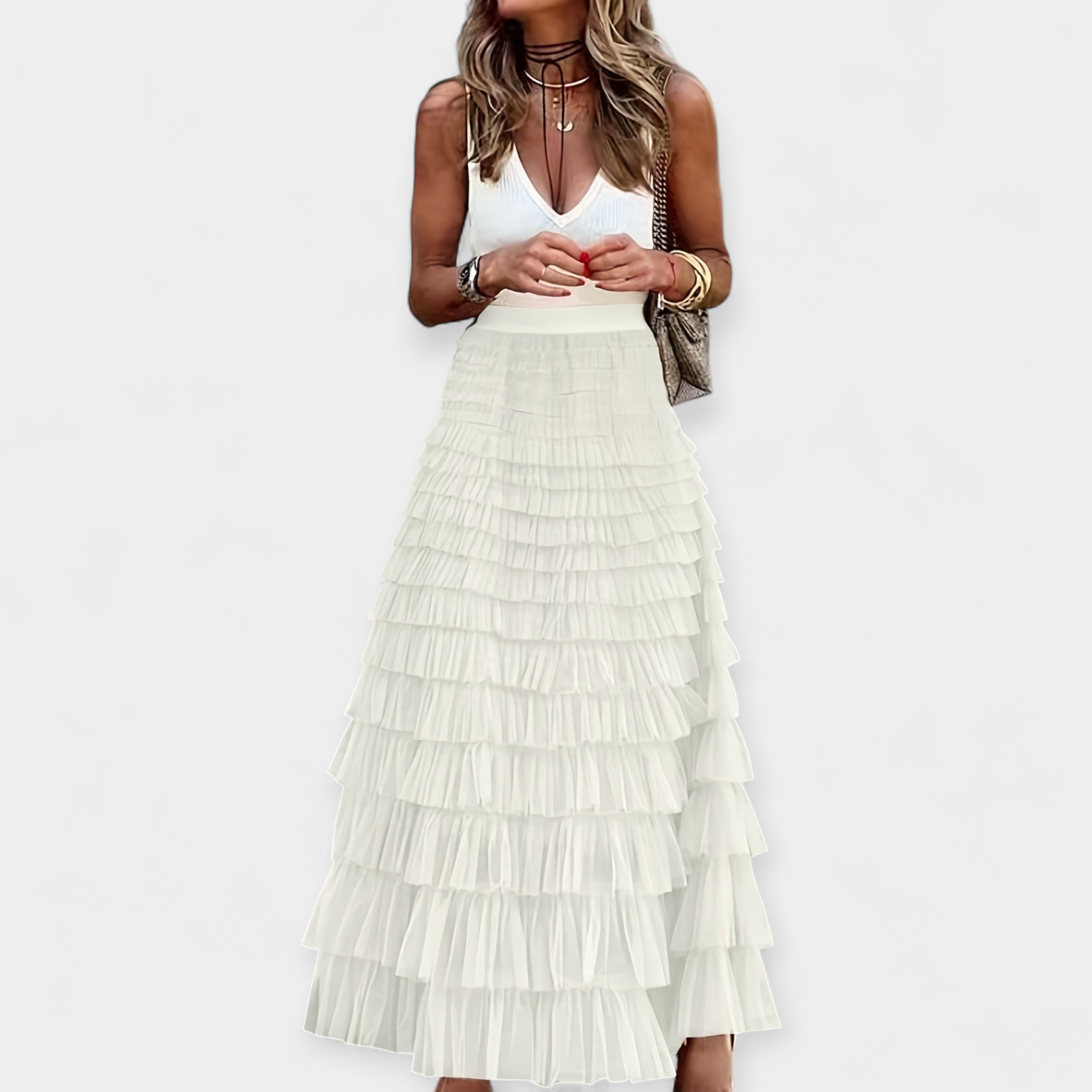 Boho Rok – Satijnen Afwerking