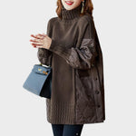 Trui "Sarah" – Oversized met Hoge Kraag