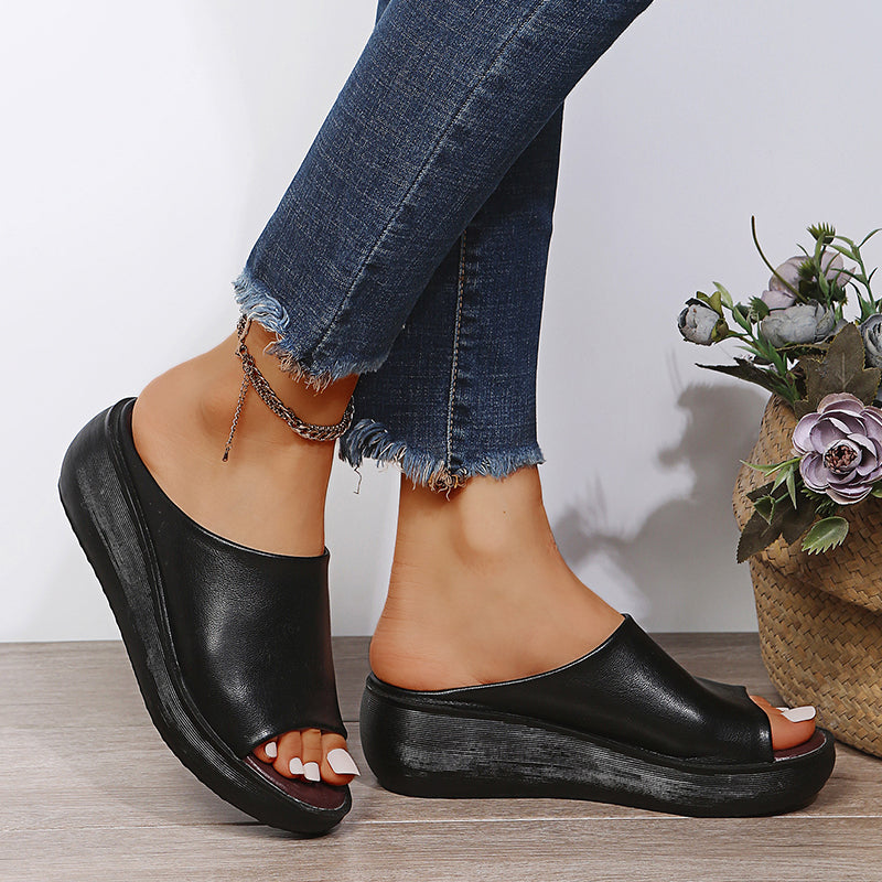 Orthopedische Plateausandalen "Heidi" – Slip-On
