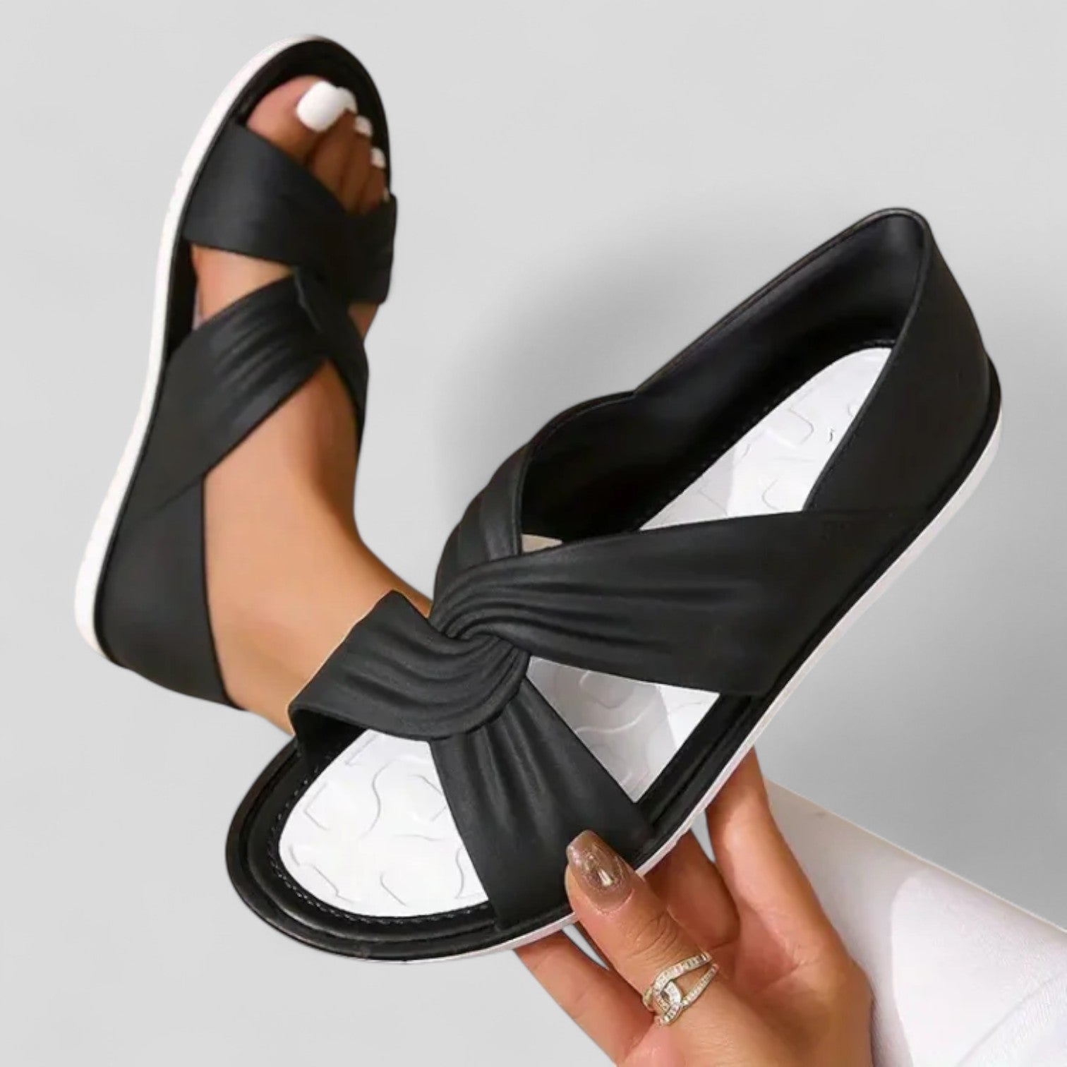 Sandales confort "Cornelia" – Brides croisées