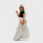 Plissé Maxibroek "Anneliese" – Hoge Taille
