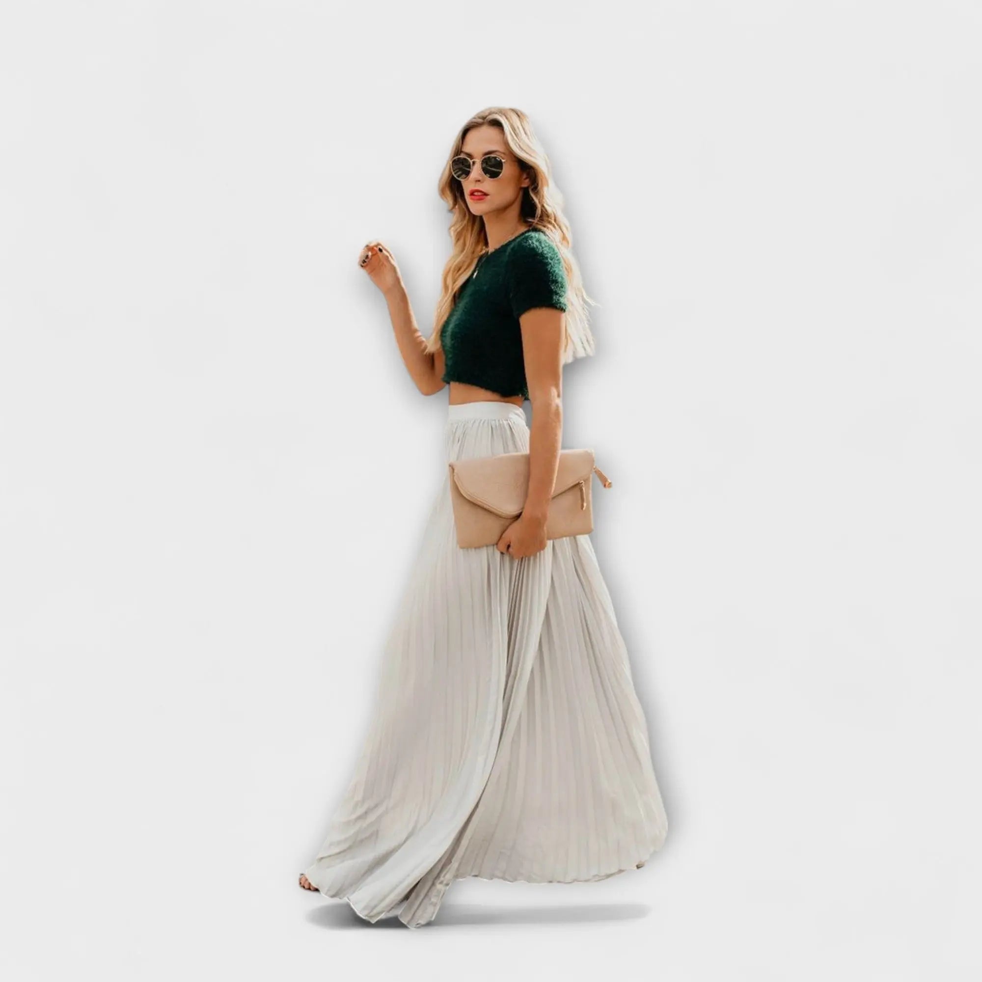 Plissé Maxibroek "Anneliese" – Hoge Taille