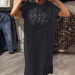 Robe sweat à capuche "Inge" – Casual