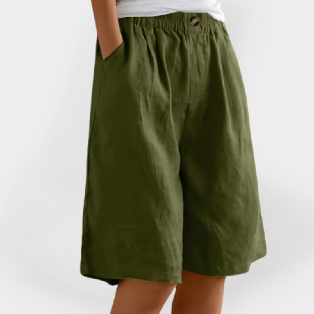 Linnen Short met Zakken