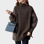 Trui "Sarah" – Oversized met Hoge Kraag
