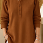 Pull "Elise" – Maille unie à manches longues