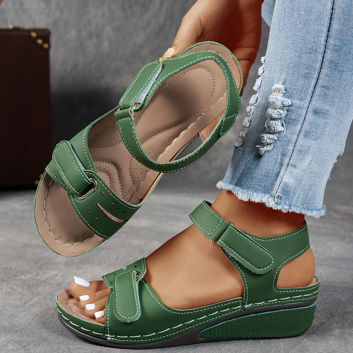 Sandales orthopédiques "Silke" – Bout ouvert