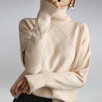 Trui "Angelika" – Oversized met Hoge Kraag