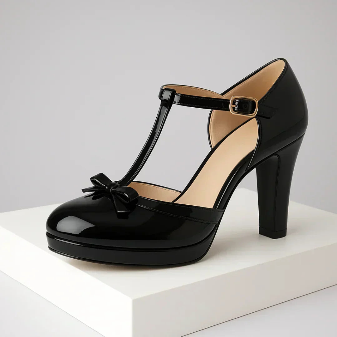 Pumps "Maria" – Leder met Strikje