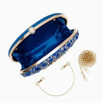 Clutch "Susanne" – Strass met Knoopdetail