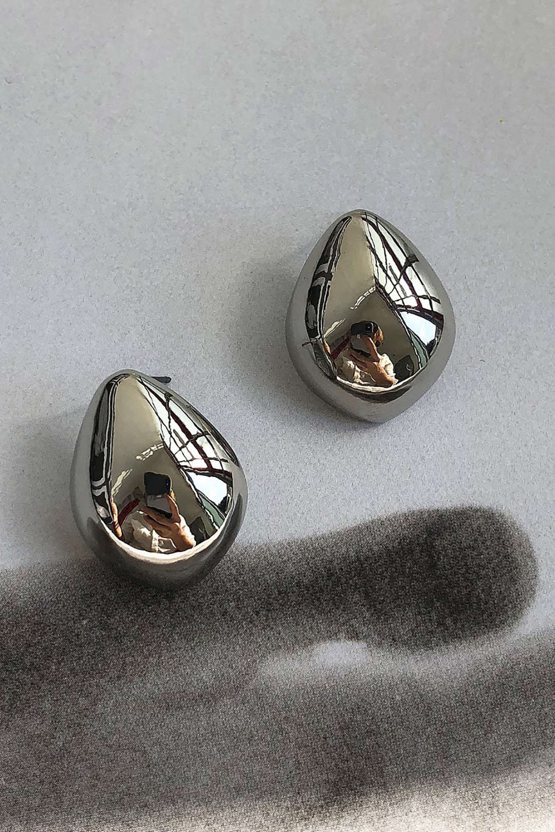Oorbellen – Metallic Druppel