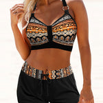 Bikini "Lisa" – Geometrisch met Hoge Taille