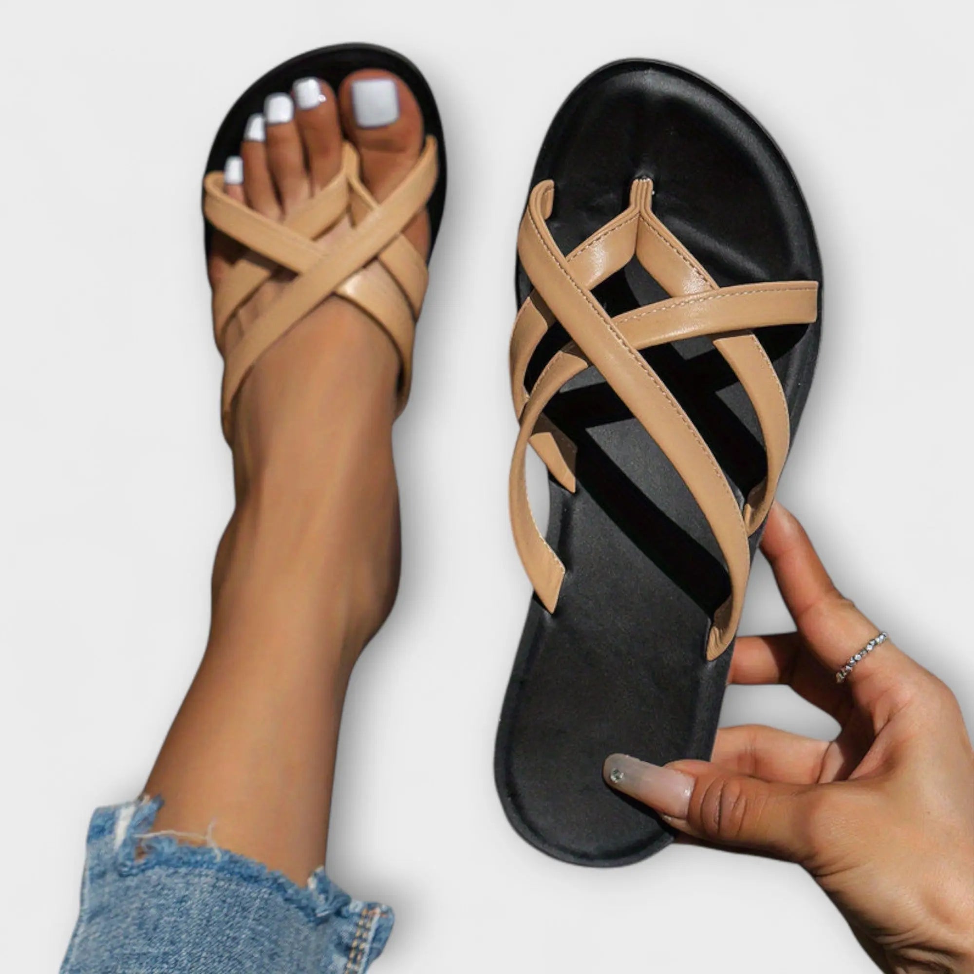 Sandalen "Eva" – Kleurrijk met Kant
