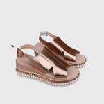 Sandales confort "Magdalena" – Doré & argenté