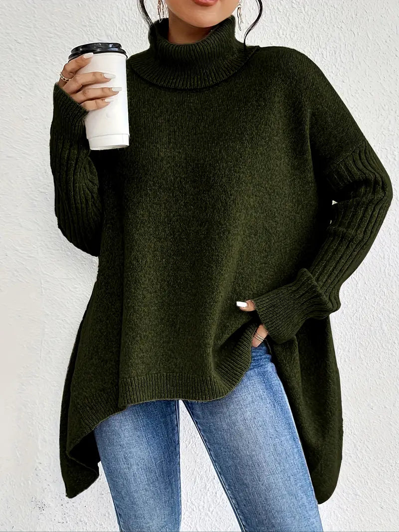 Pull Long "Lotte" – Col Montant
