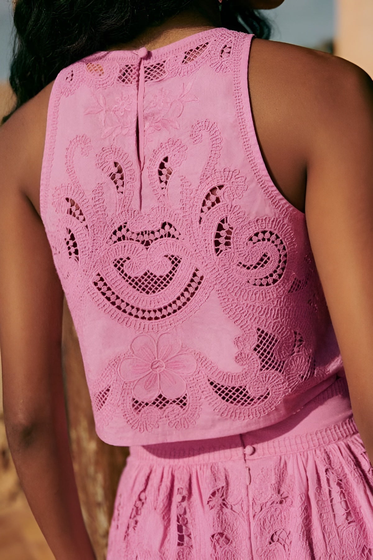 Kanten Set "Veronika" – Top & Rok met Split