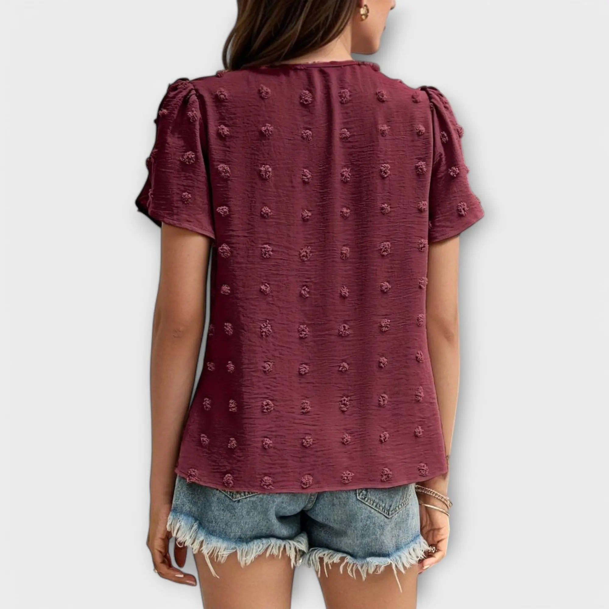 Blouse "Laura" – Plumetis Stippen