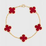 Bracelet – Motif trèfle doré