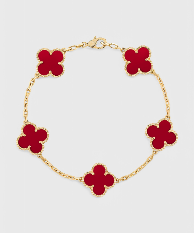 Bracelet – Motif trèfle doré