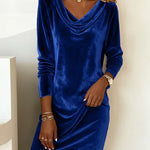 Robe en Velours "Rosa" – Coupe Ample