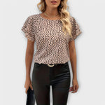 Blouse "Klara" – Imprimé Intégral & Volants