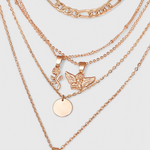 Collier "Rose & Ange" – Double rang