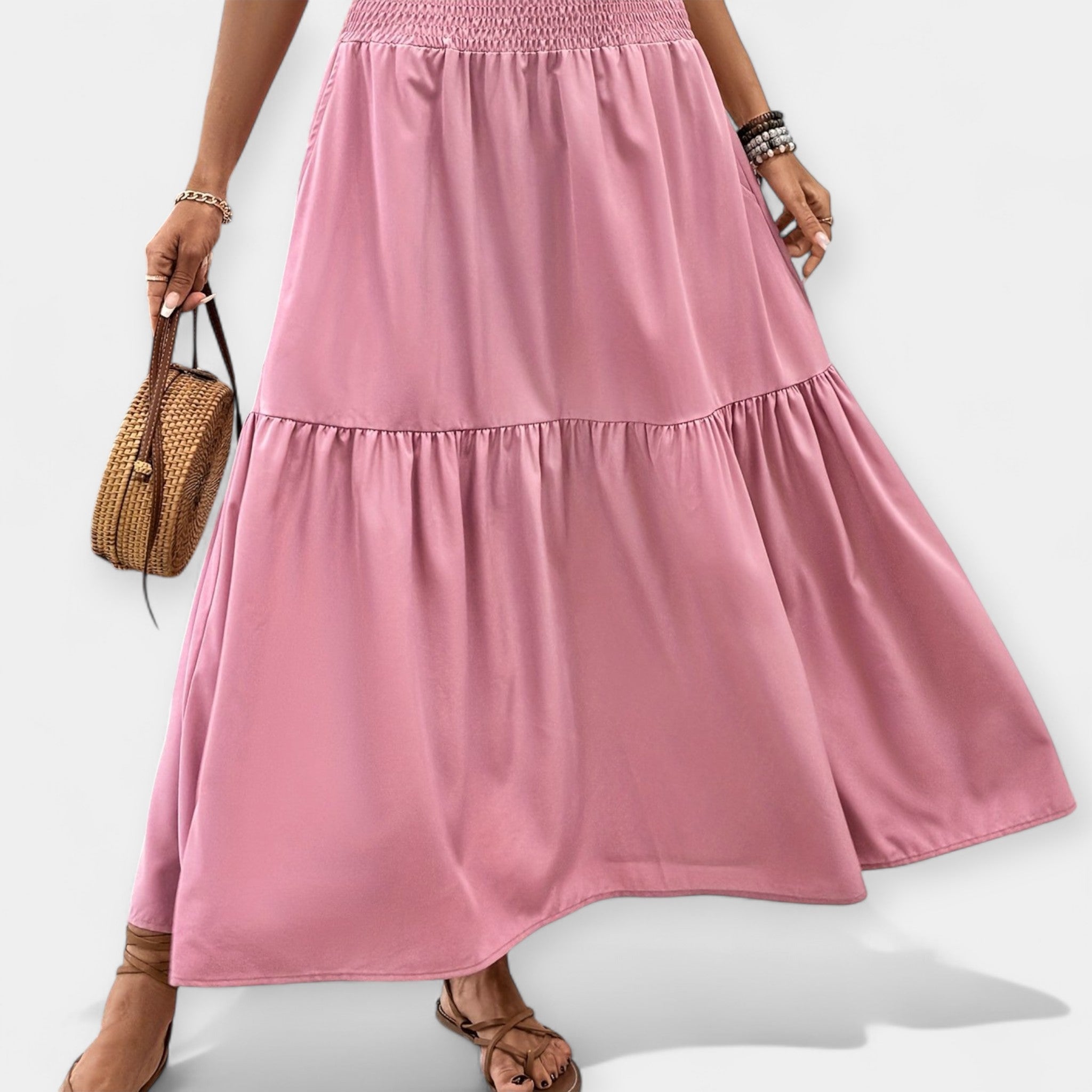 Jupe à fleurs – Taille élastique