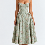 Robe midi "Martha" – Corsage structuré