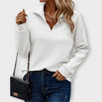 Pull "Anna" – Col en V à Demi-Zip