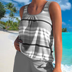 Tankini "Heidi" – U-Hals & Strepen