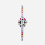 Horloge "Kera" – Kleurrijk met Gouden Accenten