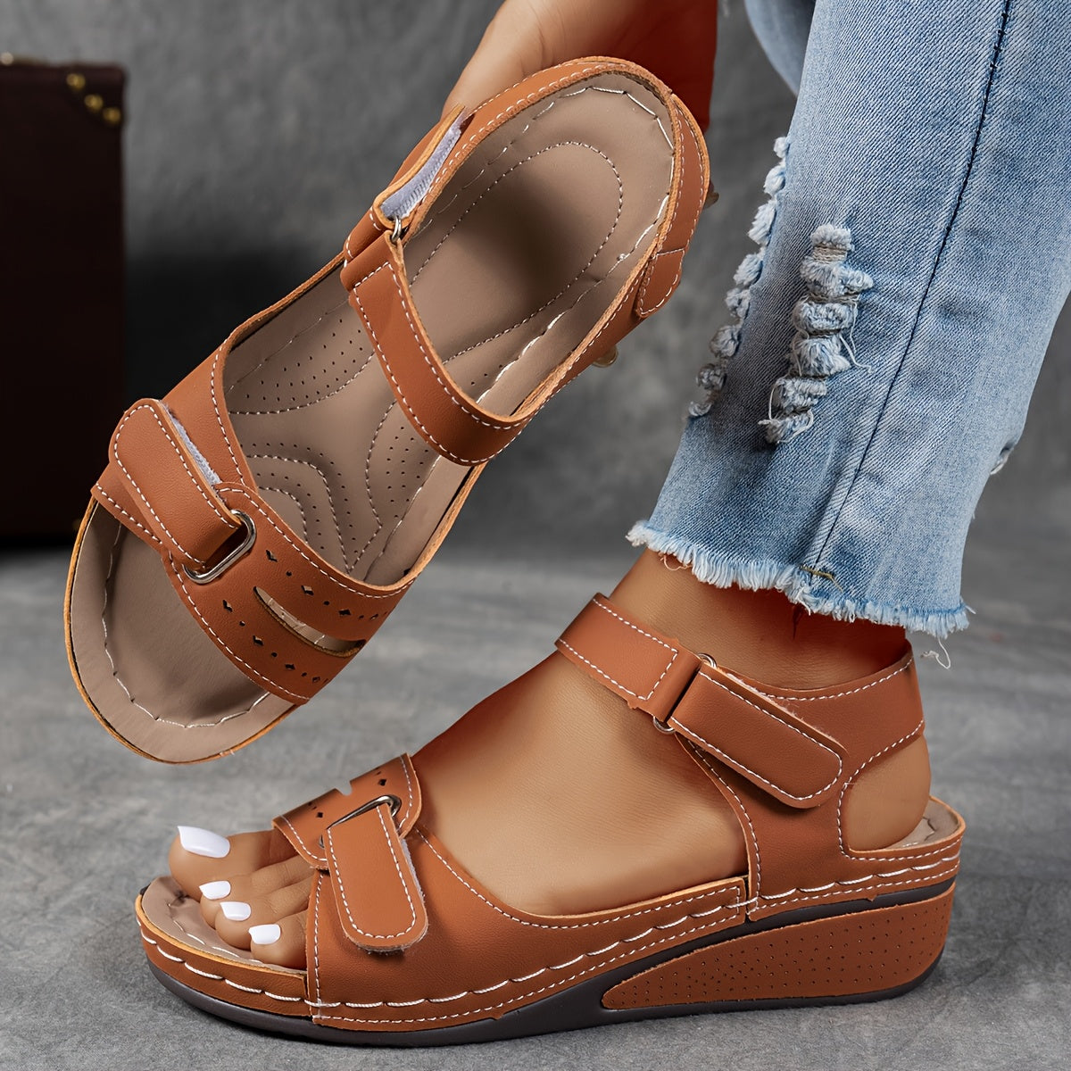 Orthopedische Sandalen "Silke" – Open Teen