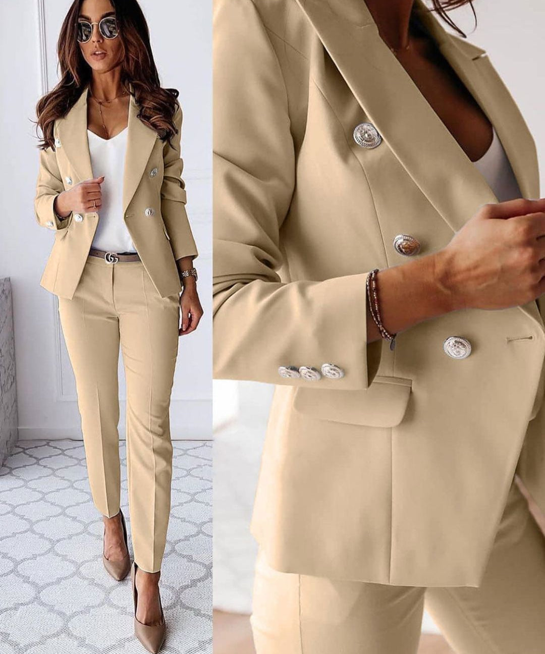 Tailleur "Maria" – Double boutonnage