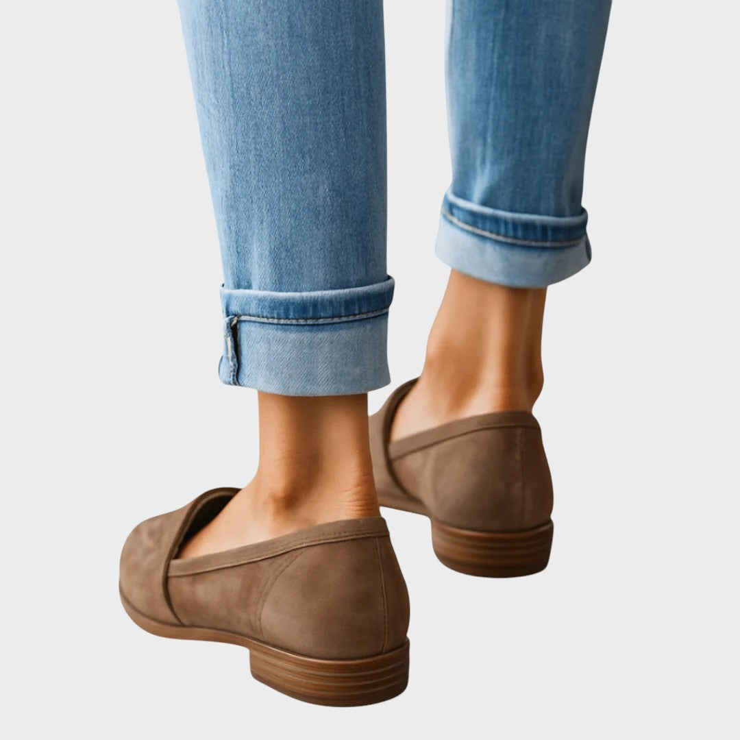 Mocassins "Annemarie" – Pointus aspect daim