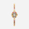 Horloge "Kera" – Kleurrijk met Gouden Accenten