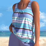 Tankini "Heidi" – U-Hals & Strepen