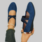 Chaussures compensées "Lotta" – Daim fermé
