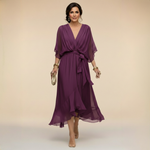 Robe en Mousseline "Irene" – Col en V